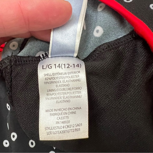 Frilly Polka Dot Tankini swim top - Picture 7 of 7